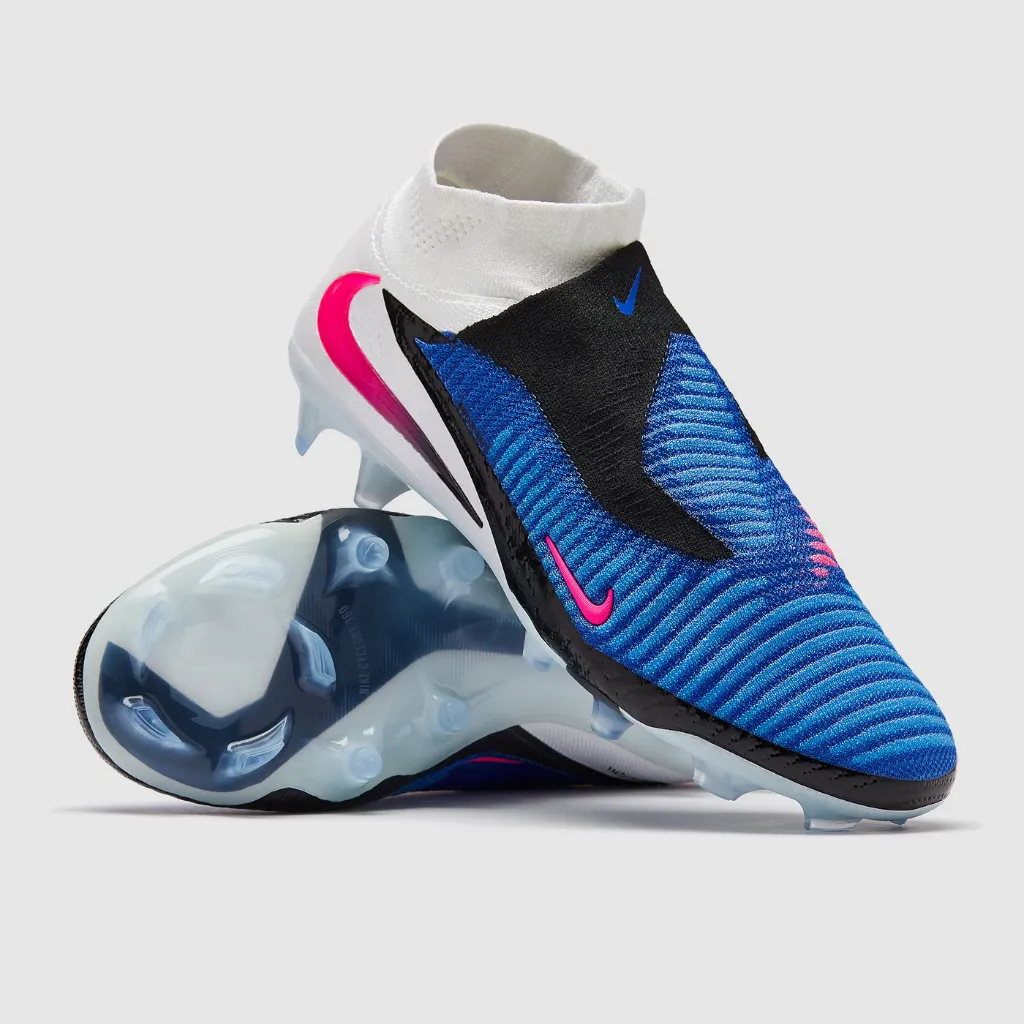 Foto geral da Nike Phantom 6 High Elite FG Attack apresentando o conjunto completo de tecnologias